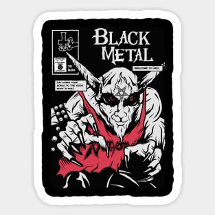 Black Metal Sticker